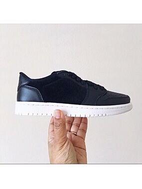 Nike Air Jordan 1 Retro Low NS Black Pony Hair Women’s Sneakers Size 7